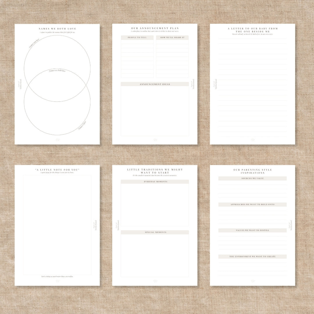 Flatlay Partner Pages Insert pages