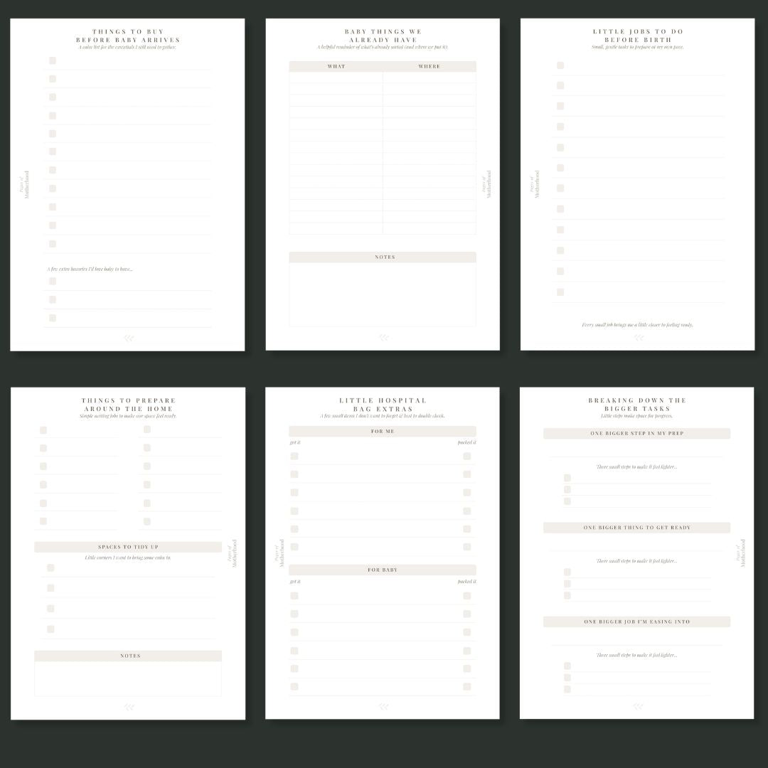 The Pregnancy Checklists
