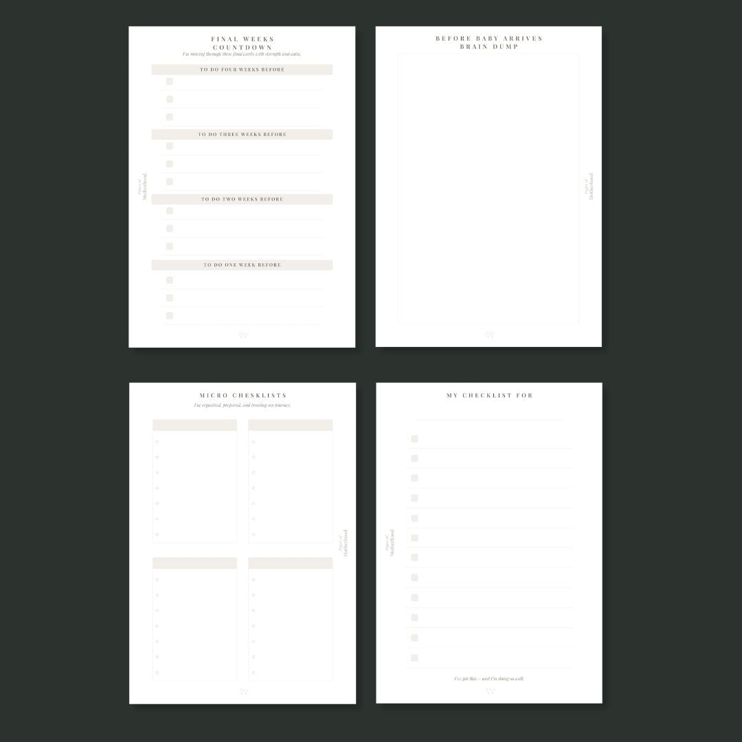 The Pregnancy Checklists